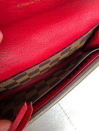 Image 13 of Louis Vuitton Emelie Damier Ebene Red Purse