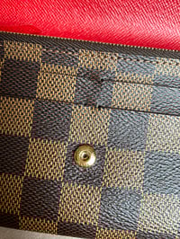 Image 11 of Louis Vuitton Emelie Damier Ebene Red Purse