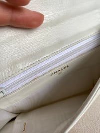 Image 12 of Chanel CC White Compact Wallet