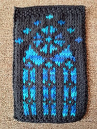 Image 12 of Stained Glass Window Knitted Tapestry 