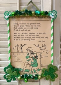 Cute! Vintage St. Patrick's Day Book Page Decoration