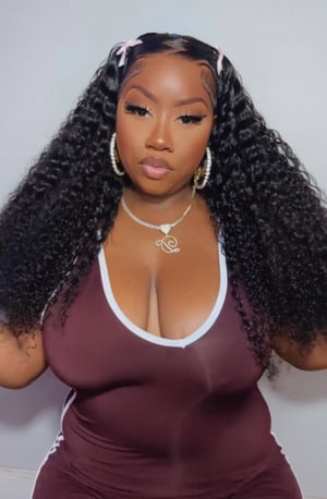 Image of Braided Zig Zag Part Deep Wave 13x4 Lace Front in 24”