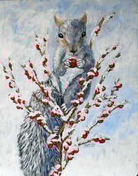 RED BERRIES PAINTING