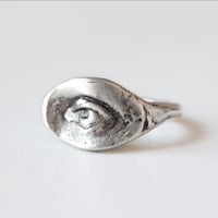 Image 1 of Bague Oeil, Collection "Sombres Romantiques" OOAK