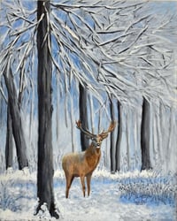 WINTER BLUES PAINTING