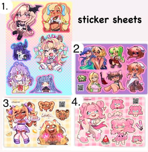 Image of Higurashi, Vtuber and Original Character sticker sheets