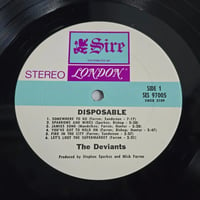 Image 3 of The Deviants  ‎– Disposable - US STEREO FIRST PRESS LP! 