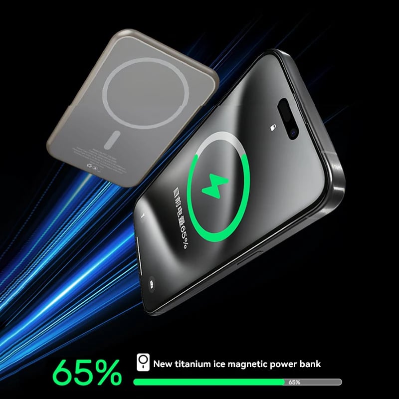 MSL 5000mAh Magnetic Wireless Power Bank PD20W Fast Charging