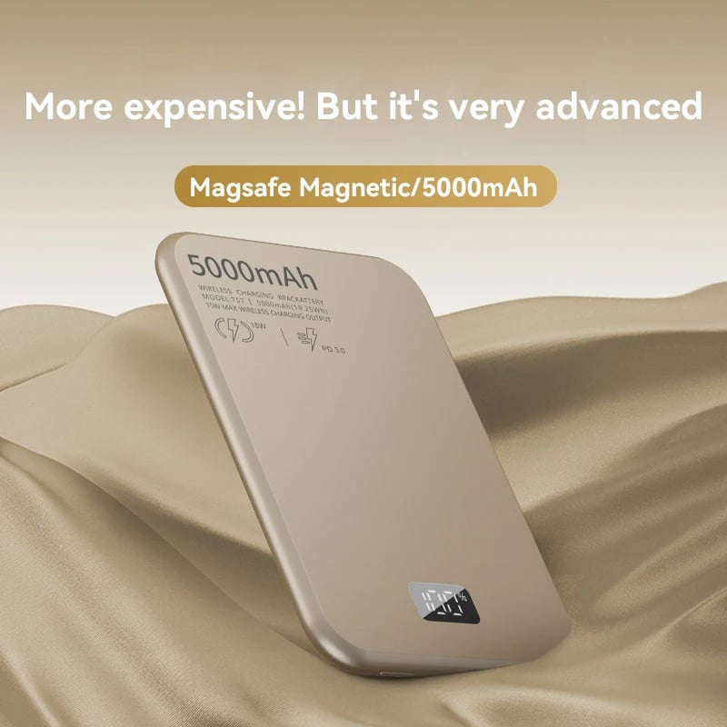 MSL 5000mAh Magnetic Wireless Power Bank PD20W Fast Charging