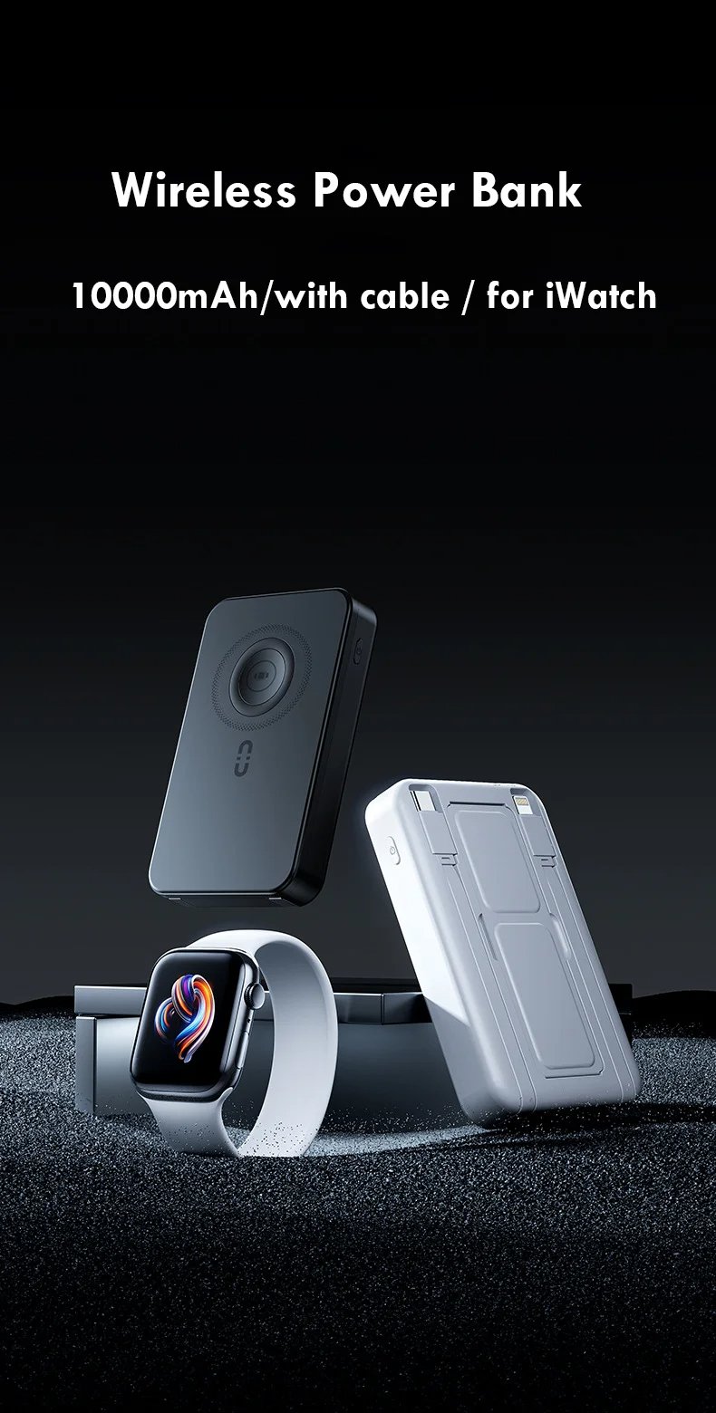 MSL 10000mAh Magnetic 3-in-1 Wireless Power Bank with PD20W Fast Charging
