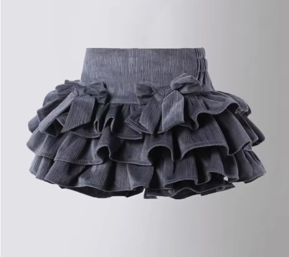 Image of Bowie Ruffle Layered Skorts