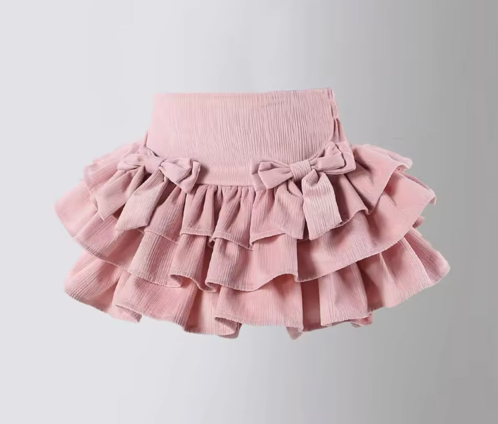 Image of Bowie Ruffle Layered Skorts