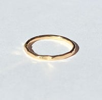 Image 2 of Gold Hammered Band by Rachel Salome Jewelry