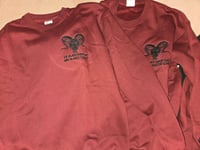 Image 1 of Black Sheep " BURGUNDY " CREW NECK 