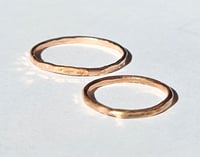 Image 2 of Rose Gold Hammered Band by Rachel Salome Jewelry