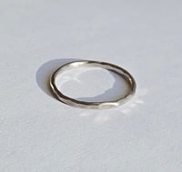 Image 2 of Sterling Silver Hammered Band by Rachel Salome Jewelry