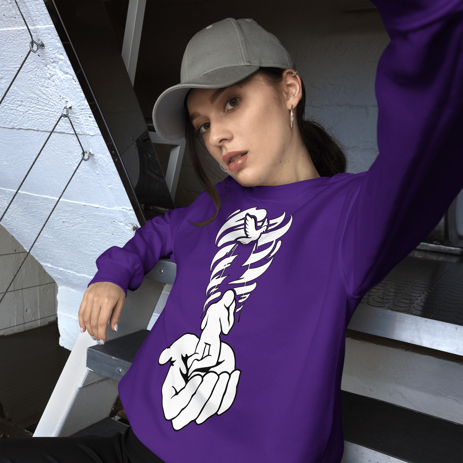 Image of Stir It Up Premium Sweatshirt - Purple