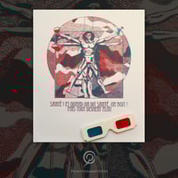 Image 1 of Homme de Vitruve en anaglyphe (3D)