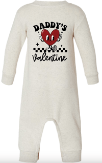 Image 2 of 'Daddy's Valentine' Baby Romper