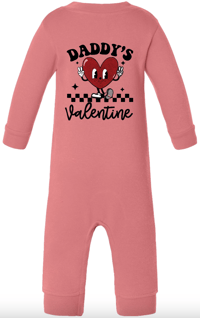 Image 3 of 'Daddy's Valentine' Baby Romper