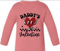 Image 1 of 'Daddy's Valentine' Baby Romper