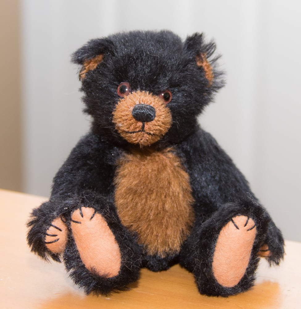 Image of "Smokey" mohair Teddy Bear 