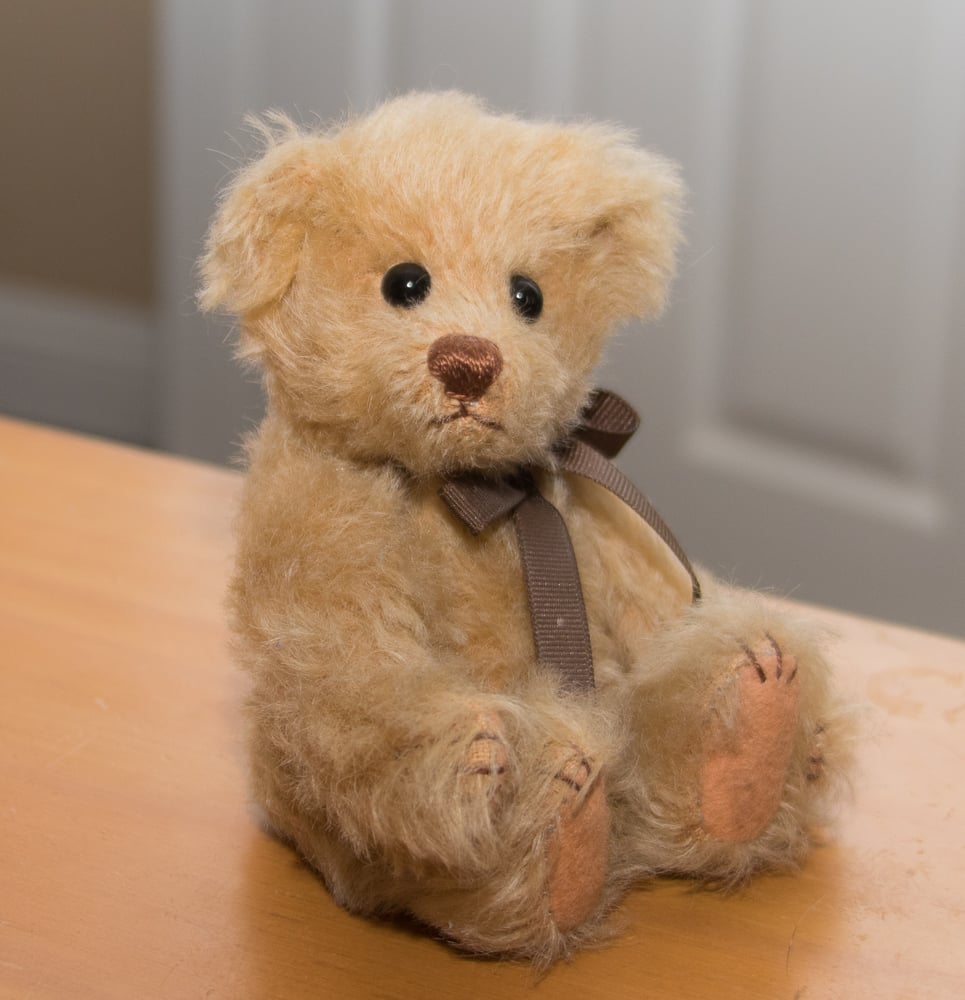 Image of "Honey" Mohair Teddy Bear