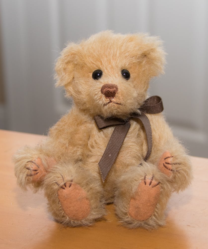 Image of "Honey" Mohair Teddy Bear