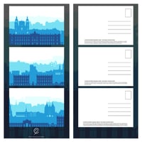 Skyline de Nancy · Lot de 3 cartes postales