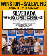 VIP - WINSTON-SALEM, NC / The Ramkat ( Apr 10) VIP MEET & GREET PASS