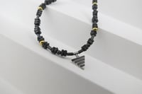 Image 4 of Mono Delta on Hematite and Rolled Gold Beads