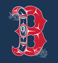 NATIVE BOSTON RED SOX Stickers