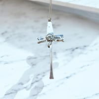 Image 1 of Sterling Silver Abstract Cross 