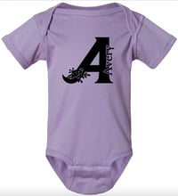 Image 3 of Custom Baby Onesie - Initial and Name