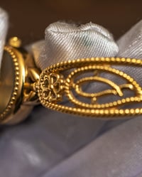 Image 3 of Gold Anne Klein floral watch