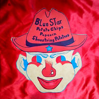 Image 1 of Blue Star Potato Chips Popcorn Shoestring Potatoes - Mascot Promotional Paper Mask (1940s)