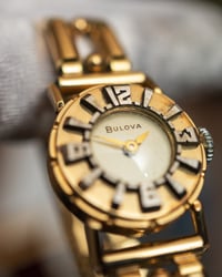 Image 2 of Golden Bulova watch
