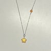 orange star necklace  