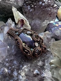 Image 3 of Purple Labradorite with accent stones 