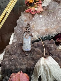 Image 2 of Antique Copper Rainbow Moonstone Pendant