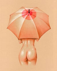 Image 2 of  "Woman with an umbrella" Original