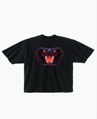 Image 1 of Off Black | Oversized Mockneck Unisex T Shirt | Athleisure Lifestyle  | Red Cobra 