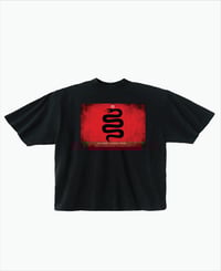 Image 1 of Off Black | Oversized Mockneck Unisex T Shirt | Athleisure Lifestyle  | Year of Snake