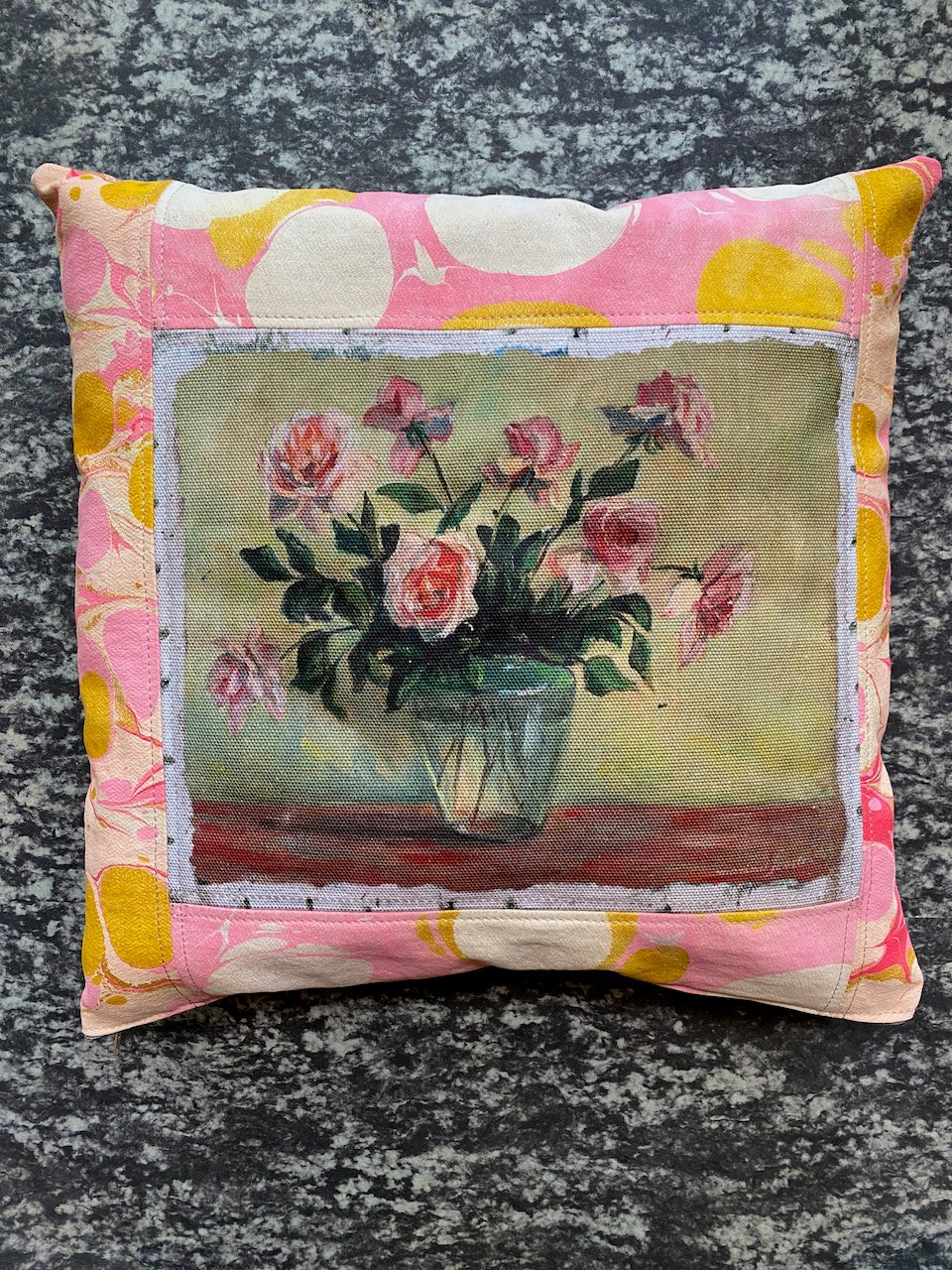 Image of collage pillow - no. 14