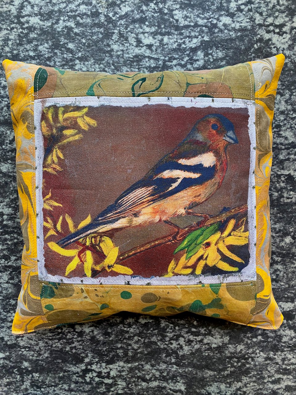 Image of collage pillow - no. 16