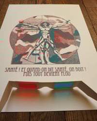 Image 3 of Homme de Vitruve en anaglyphe (3D)