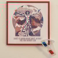 Image 2 of Homme de Vitruve en anaglyphe (3D)