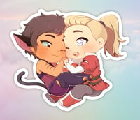 Image 1 of  catradora holographic sticker