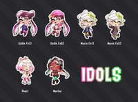 splatoon stickers - idols