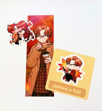 Image 1 of  jaehee kang x autumn double-sided bookmark bundle